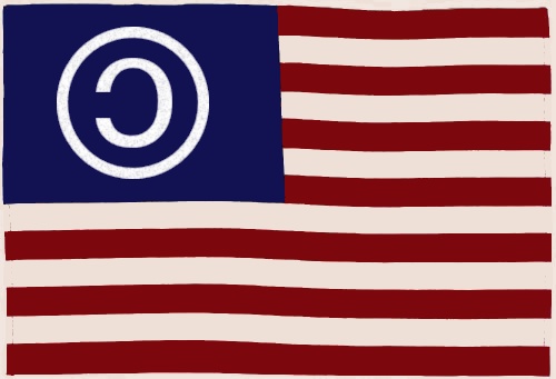 Copyleft - USA flag