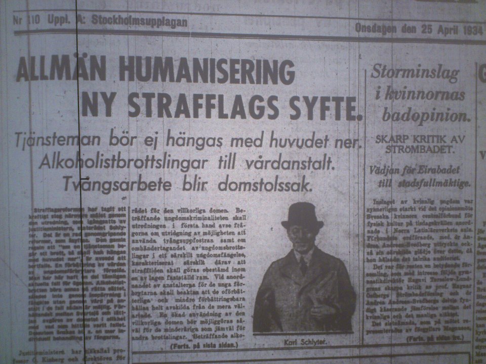 ”Tjänsteman bör ej hängas med huvudet ner”.