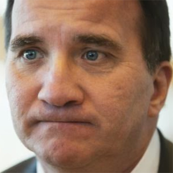 Stefan Löfven sammanbiten
