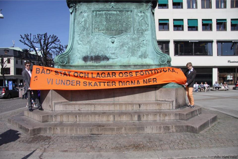 Jag och Felix Martinsson på 1:a maj, 2012.