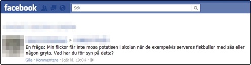 Skolan: Barnen får inte mosa potatisen!