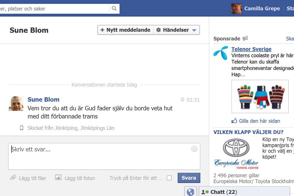 Kristdemokrat ryter till