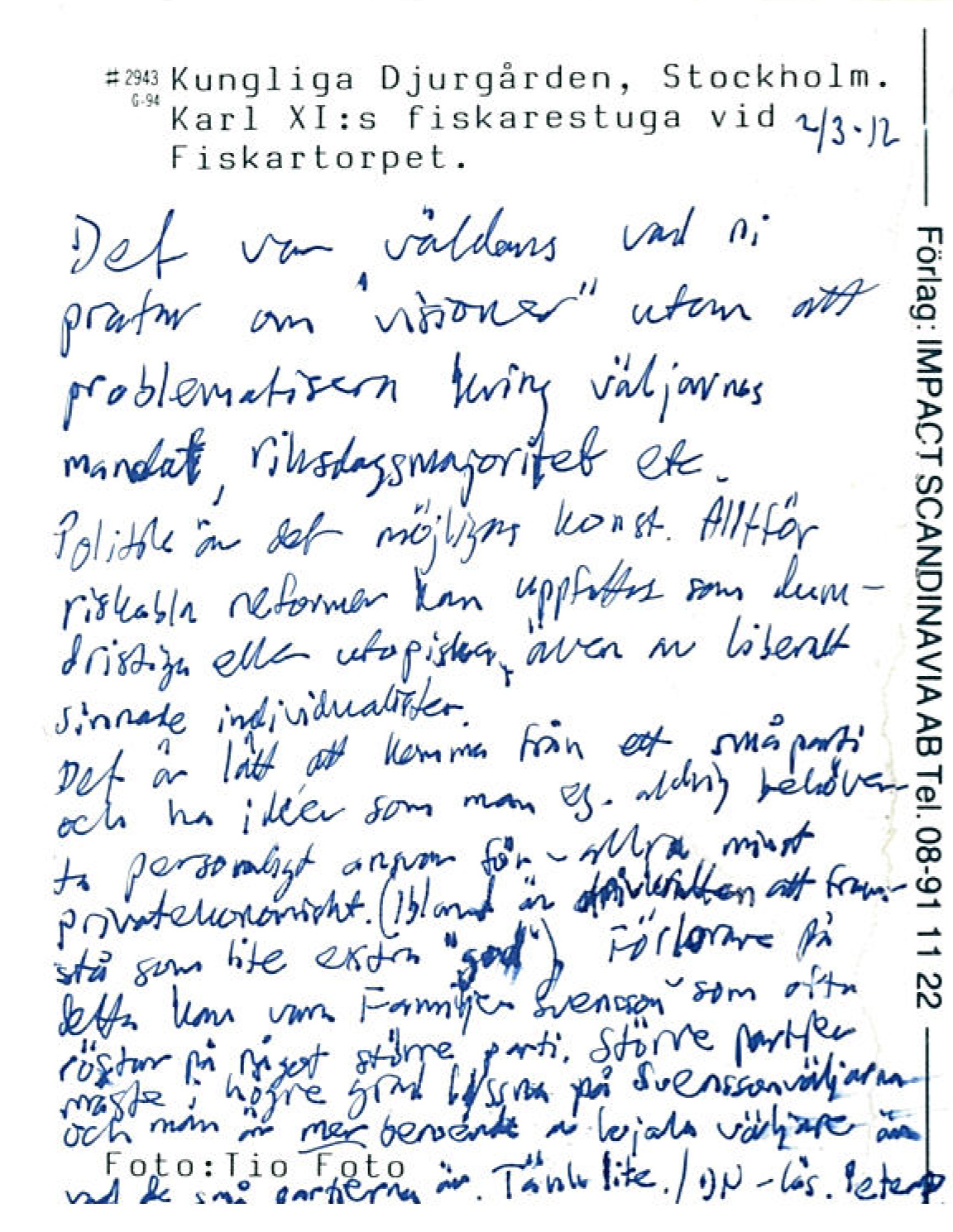 Vykort från DN Debatt-läsare