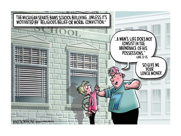 Michigan förbjuder mobbning – utom den religiöst motiverade
