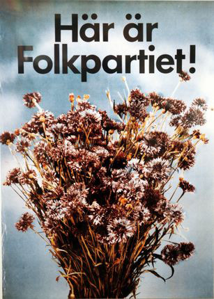 Folkpartiets valaffischer genom tiderna